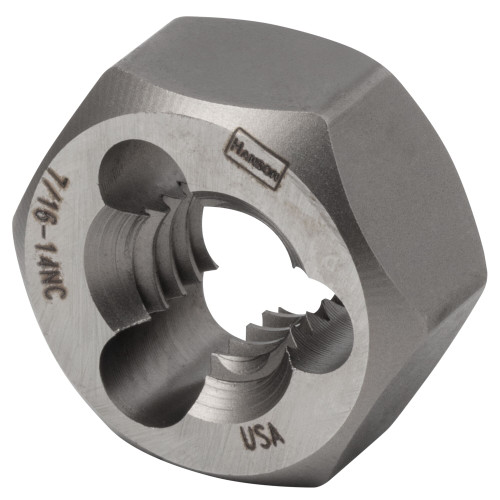 Irwin Re-threading Hexagon Fractional Dies Right & Left-hand (HCS), 1/2", 20NF, 1 1/16",  (HCS), #IR-7245 (5/Pkg)