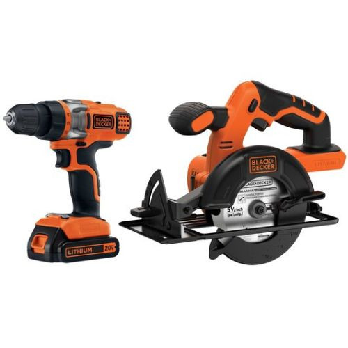 Black+Decker 20V MAX Power Tool Combo Kit 4-Tool Set with 2 Batteries &  Charger 885911477765