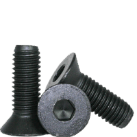 1"-14x3" Fully Threaded Flat Socket Caps Alloy Thermal Black Oxide (1/Pkg.)