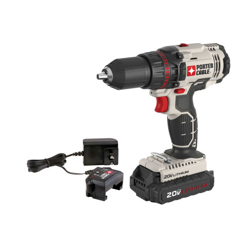 Porter Cable 20V Max Cordless Drill/Driver Kit, 1/2" #PCC601LA (1/Pkg.)