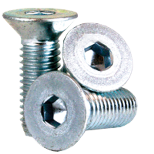 M5-0.80x50 mm Partially Threaded Flat Socket Caps Coarse Alloy Zinc-Bake Cr+3 (2,500/Bulk Pkg.)