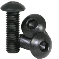 M3-0.50x6 mm Fully Threaded Button Socket Caps 10.9 Coarse Alloy ISO 7380 Thermal Black Oxide (2,500/Bulk Pkg.)