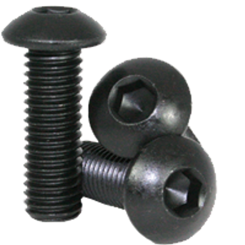 M8-1.25x40 mm Fully Threaded Button Socket Caps 10.9 Coarse Alloy ISO 7380 Thermal Black Oxide (800/Bulk Pkg.)