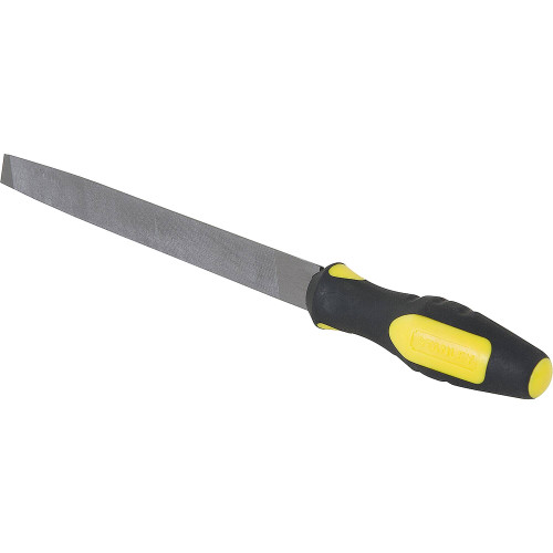 Stanley Products Single-Cut Mill Bastard Handy File with Handle, 8" #21-106 (3/Pkg.)