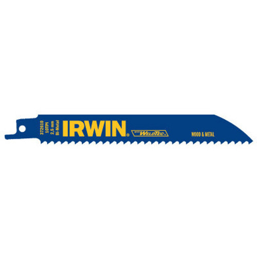Irwin® Metal & Wood Cutting Reciprocating Blades with WeldTec, 6" x 3/4", 14 TPI, #IR-372614 (5/Pkg)