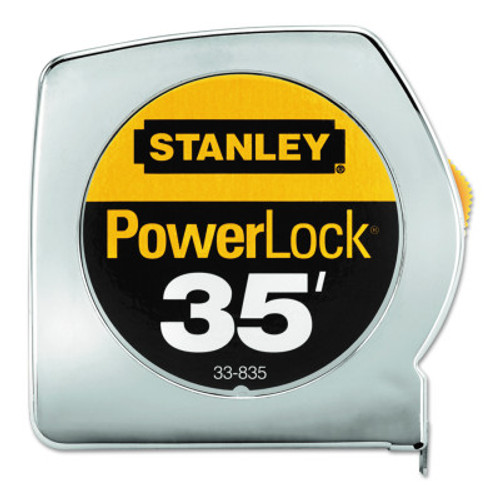 Stanley Products PowerLock Classic Tape Measure, 35' x 1" #33-835T (6/Pkg.)