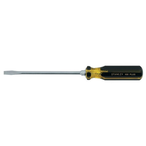 Stanley Products 100 Plus Slotted Screwdriver, 1/4" x 6" #66-011-A (1/Pkg.)