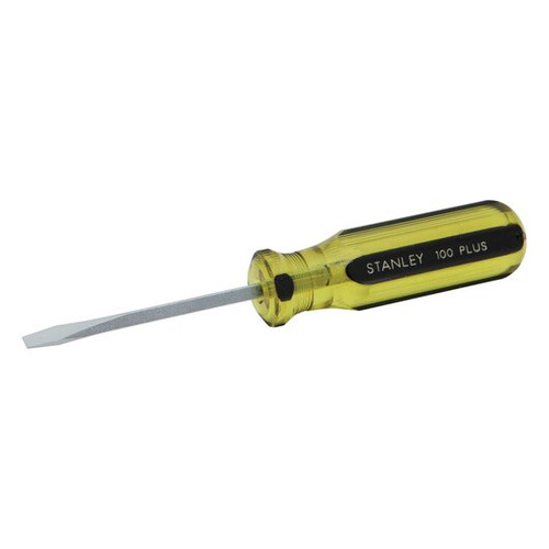 Stanley Products 100 Plus Square Slotted Screwdriver, 3/16" x 3" #66-015-A (1/Pkg.)