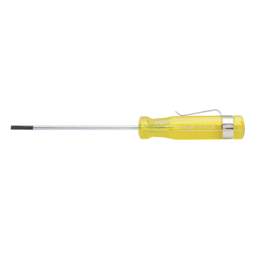 Stanley Products 100 Plus Pocket Clip Slotted Screwdriver, 3/32" x 3" #66-102-A (1/Pkg.)