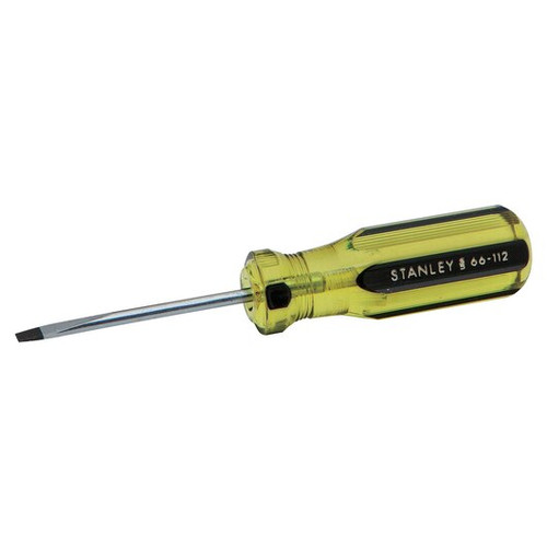 Stanley Products 100 Plus Extra Light Blade Cabinet Tip Screwdriver, 1/8" x 2" #66-112-A (1/Pkg.)