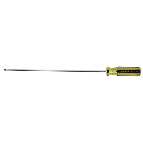 Stanley Products 100 Plus Extra Light Blade Cabinet Tip Screwdriver, 1/8" x 6" #66-116-A (1/Pkg.)