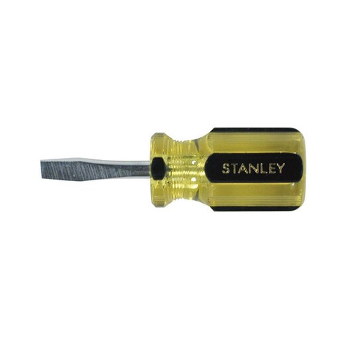 Stanley Products 100 Plus Stubby Slotted Screwdriver, 1/4" x 1-1/2" #66-161-A (1/Pkg.)