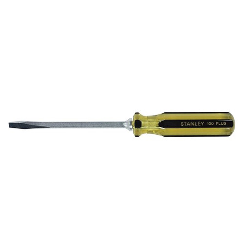 Stanley Products 100 Plus Square Blade Standard Tip Screwdriver, 5/16" x 6" #66-176-A (1/Pkg.)