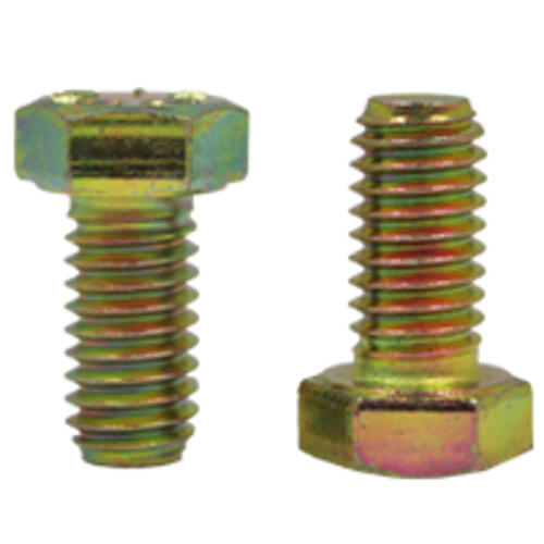 1/2"-13 x 1-1/2" Fully Threaded Hex Cap Screws Grade 8 Coarse Zinc-Yellow Cr+6 Bake (300/Bulk Pkg.)