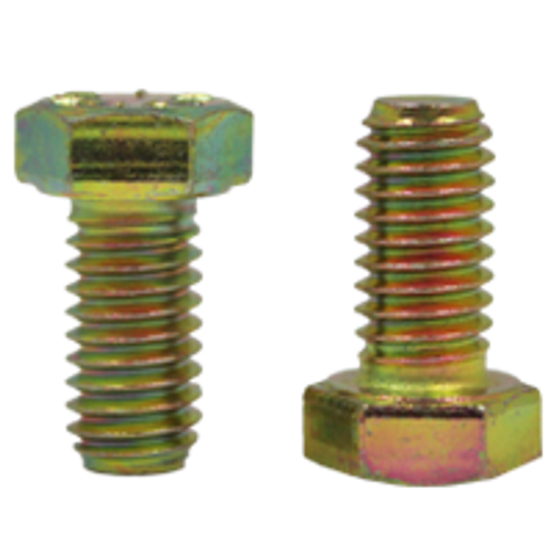 1/2"-13 x 1-3/4" Fully Threaded Hex Cap Screws Grade 8 Coarse Zinc-Yellow Cr+6 Bake (275/Bulk Pkg.)