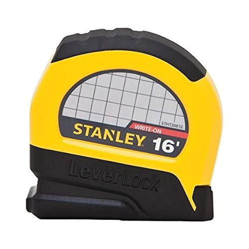 Stanley Products LeverLock Center Read Tape Measure, 16' #STHT30812L (12/Pkg.)