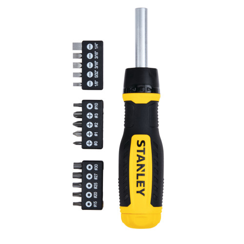 Stanley Products 15 Piece Ratcheting Multi-Bit Screwdriver Set #STHT60129 (6 Sets)