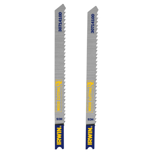 Irwin® U-Shank Jig Saw Blades, 4", 10TPI Fleam Ground, #IR-307410D (5/Pkg)