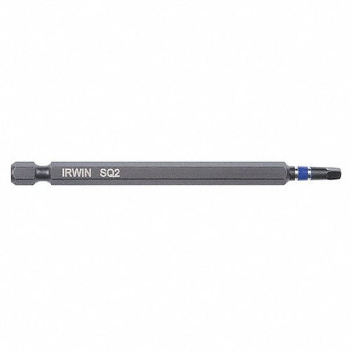 Irwin 2" Impact Performance Square #3 Insert Bit, 1/4" Hex #IWAF32SQ32 (10/Pkg.)