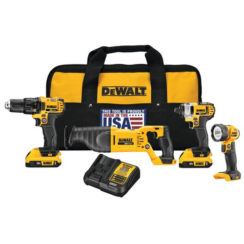 DeWalt 20V MAX 4-Tool Combo Kit (5 Ah) (1/Pkg.) DCK498P2 | AFT