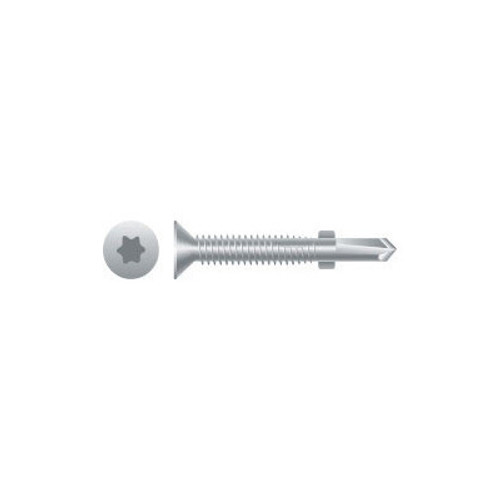 1/4"-20 x 3-1/4" Star Drive Flat Head Reamer w/Wings Self-Drilling Screw, #4 Pt, Strong-Shield (500/Bulk Pkg)