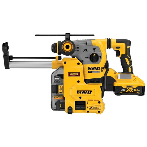 DeWalt 20V MAX XR Brushless 1-1/8" L-Shape SDS PLUS Rotary Hammer Kit with On Board Extractor (1/Pkg.) DCH293R2DH