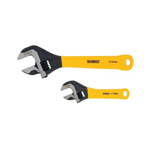 DeWalt 2 Piece Dip Grip Adjustable Wrench (4/Pkg.) DWHT75497