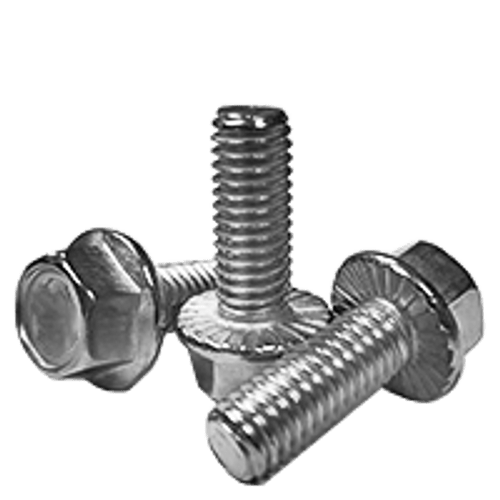 M12-1.75 x 40 MM Fully Threaded Coarse Metric Class 8.8 Serrated Hex Flange Bolt, DIN 6921, Zinc CR+3 (300/Bulk Pkg.)