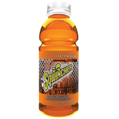 Sqwincher Ready-To-Drink, 20 oz Bottles/Yield, Orange, 24/Case
