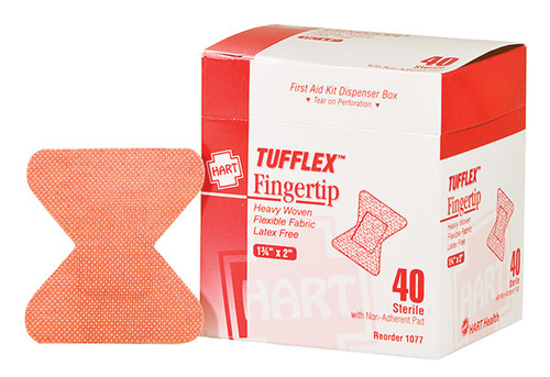HART Health Tufflex Heavy Woven Elastic Adhesive Bandage, Fingertip, 40/Box