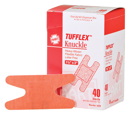 HART Health Tufflex Heavy Woven Elastic Adhesive Bandage, Mini-Strip, 5/8 x  1 1/2, 50/Box