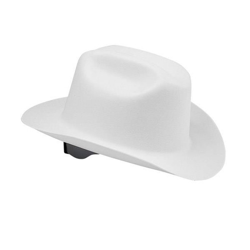 SureWerx Jackson Western Outlaw Hat, White, 1/Each
