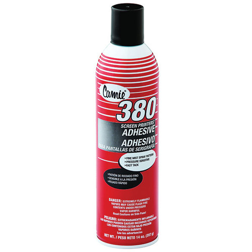 Camie 380 Screen Printers'' Adhesive, 14 oz Aerosol, 12/Case