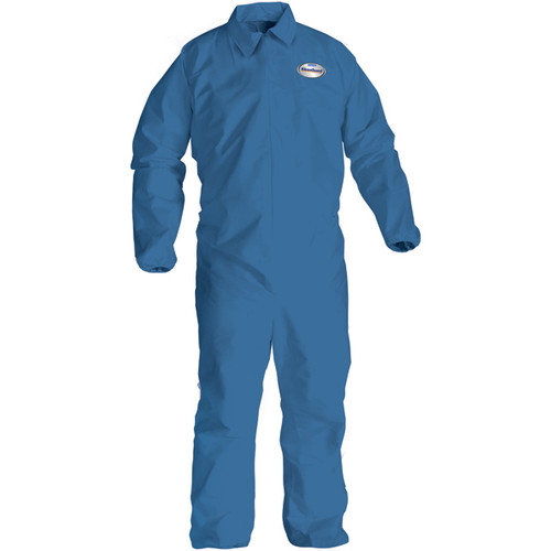 Kleenguard* A60 Bloodborne Pathogen & Chemical Splash Coveralls, 2X-Large, Blue, 24/Case