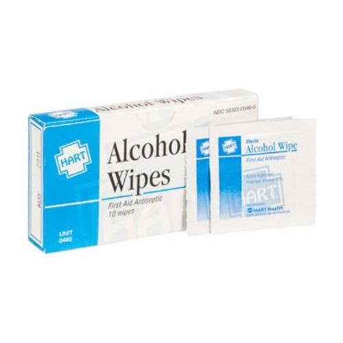 HART Health Alcohol Wipes, 10/Box