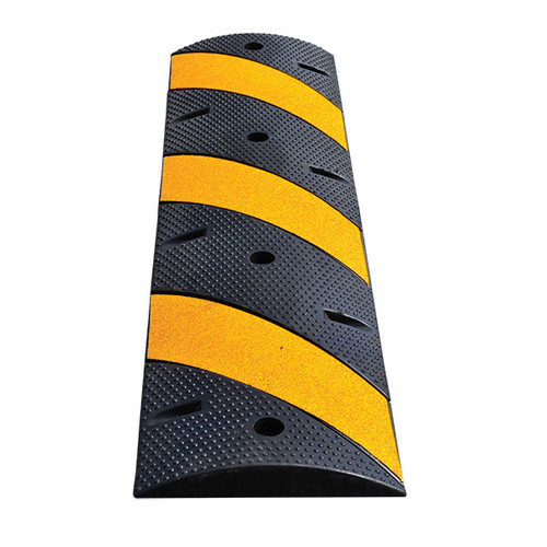 TruForce Speed Bump, 48"L x 2 1/4"H x 12"W, Yellow/Black, 1/Each