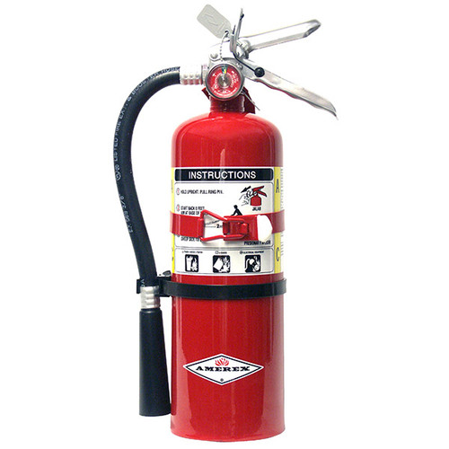 Amerex5 lb ABC Extinguisher w/ Aluminum Valve & Vehicle Bracket