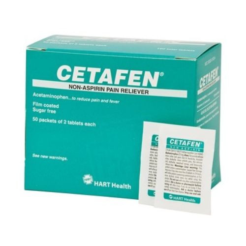 HART Health Cetafen Non-Aspirin Pain Reliever, 325 mg, 100/Box