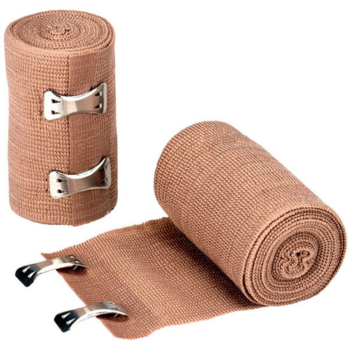 Elastic Bandage w/ 2 Fasteners, 3" x 5 yd, 1/Each