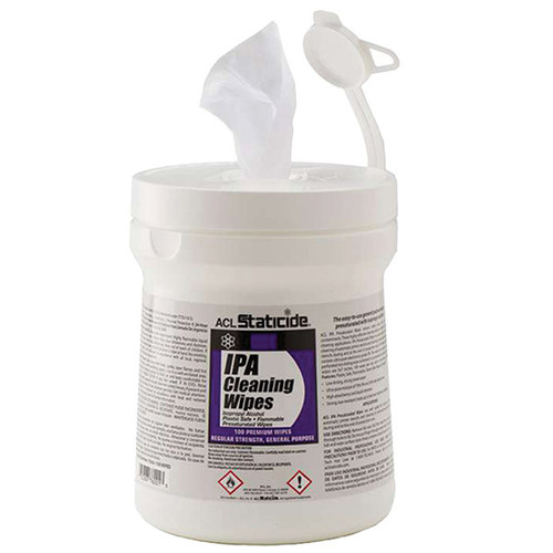 ACL Staticide Presaturated General Purpose IPA Cleaning Wipes