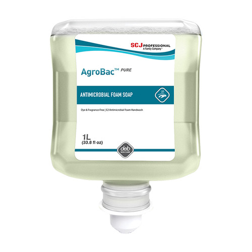 SC Johnson Professional AgroBac PURE FOAM Soap, 1 L Refill, 6/Case