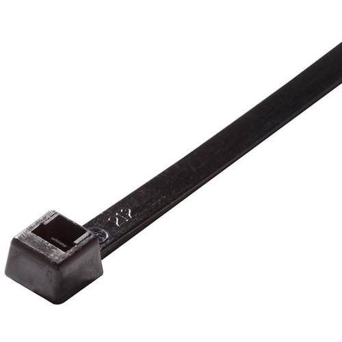 ACT Standard Cable Ties, 11", UV Black, 500/Pkg