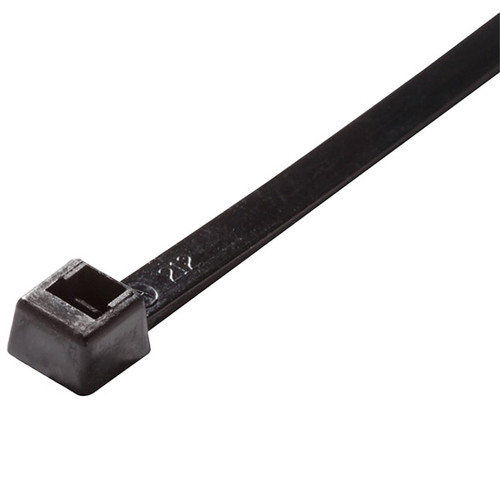 ACT Light Heavy-Duty Cable Ties, 18", UV Black, 50/Pkg