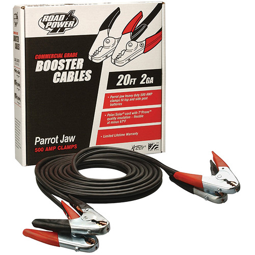 Southwire Commercial Grade Booster Cable, 2 ga, 20'', 1/Pair