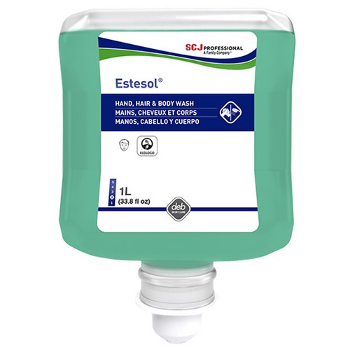 SC Johnson Professional Estesol Hand, Hair & Body Cleaner, 1 L Refill, 6/Case