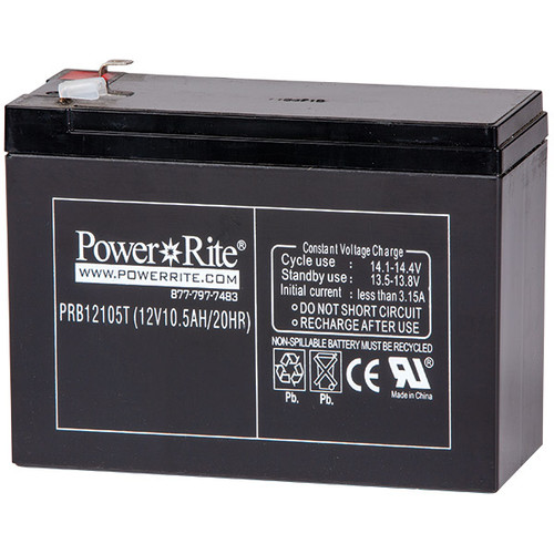 Power Rite Battery, 12V, 10.5 Ah, 1/Each