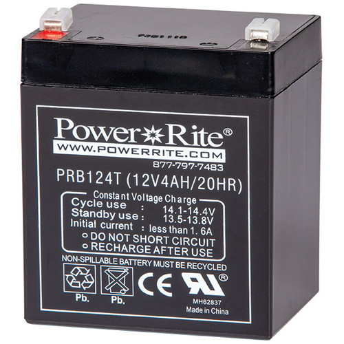 Power Rite Battery, 12V, 4 Ah, 1/Each