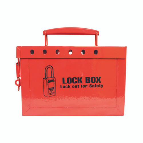 TruForce Lock Box, 13 Lock, Red, 1/Each