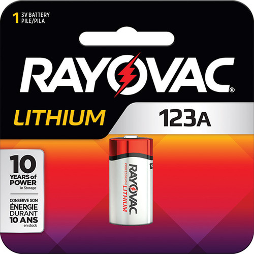 Rayovac 123A 3V Photo Lithium Battery, 1/Each