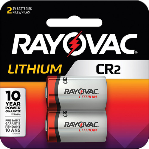 Rayovac CR2 3V Photo Lithium Batteries, 2/Pkg